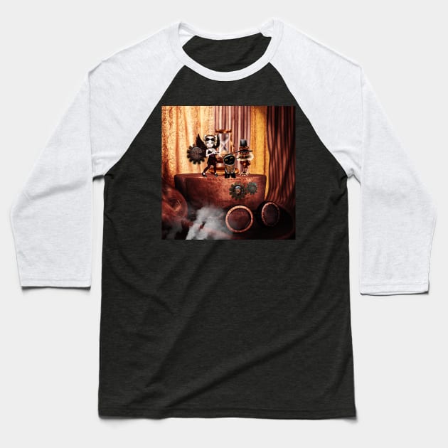 Cute little steampunk friends Baseball T-Shirt by Nicky2342